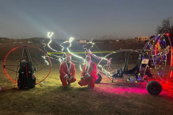 Santa Claus spotted above Ibiza