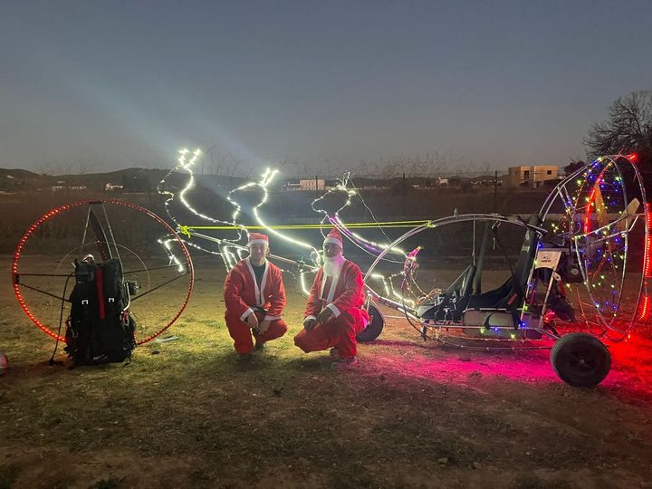 Santa Claus spotted above Ibiza