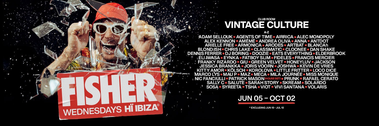 Fisher and vintage culture hi ibiza 2024